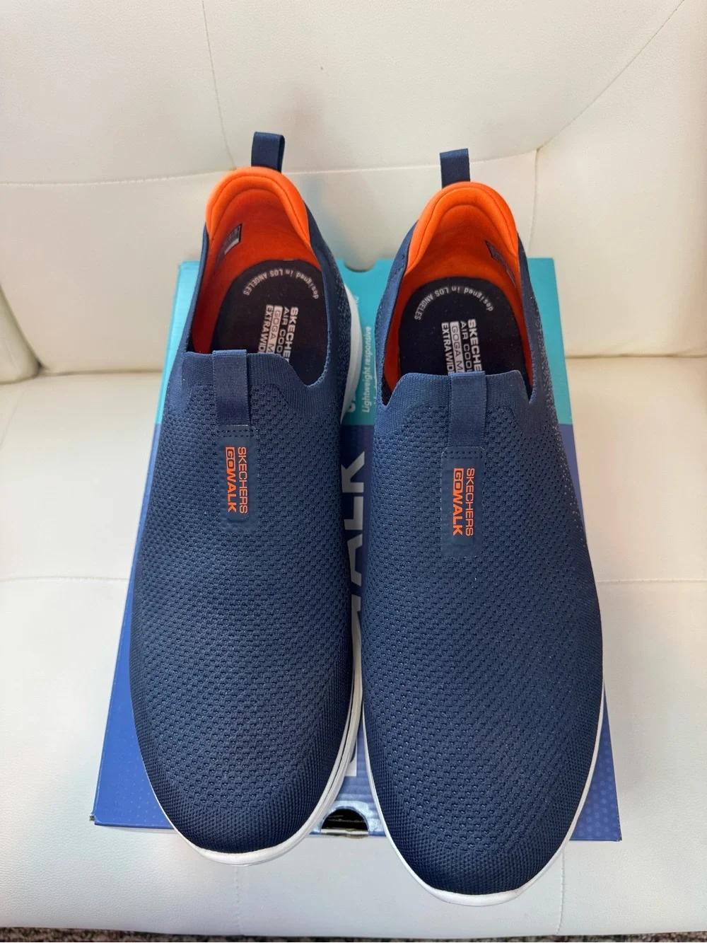 Skechers Go Walk Slip-On Sneakers in Navy - Size 16, never worn.